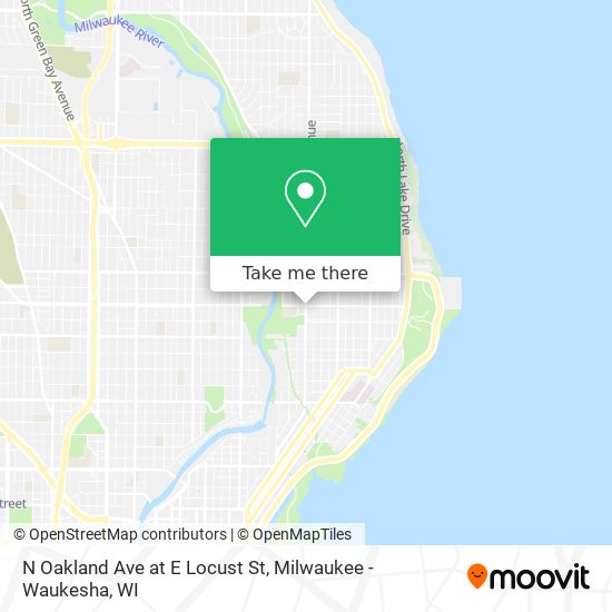 Mapa de N Oakland Ave at E Locust St