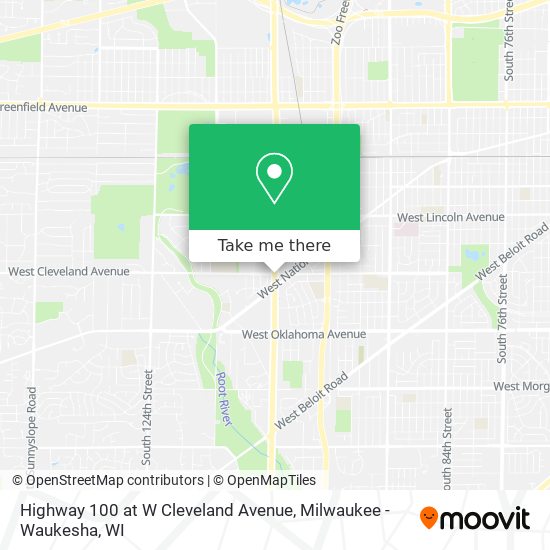 Mapa de Highway 100 at W Cleveland Avenue