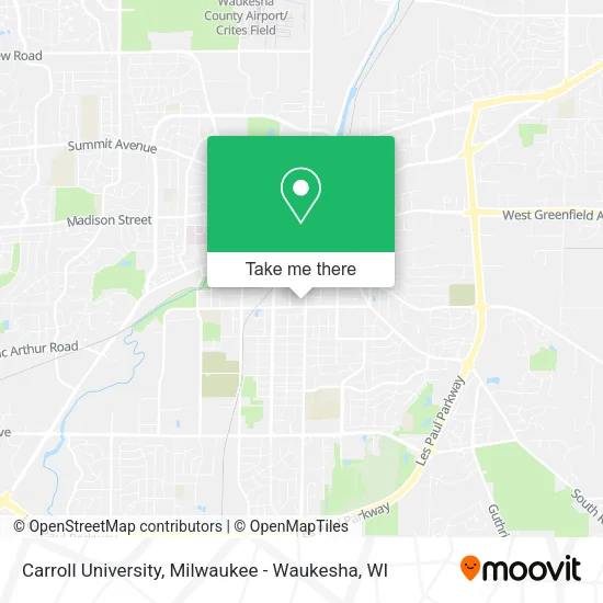Mapa de Carroll University