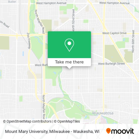 Mount Mary University Map How To Get To Mount Mary University In Milwaukee - Waukesha, Wi By Bus?