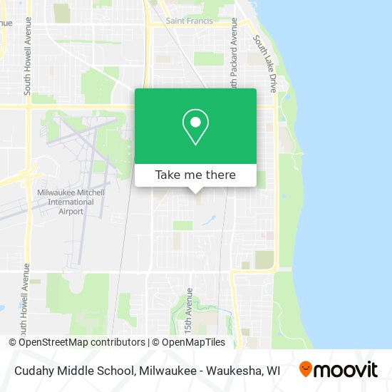 Cudahy Middle School map