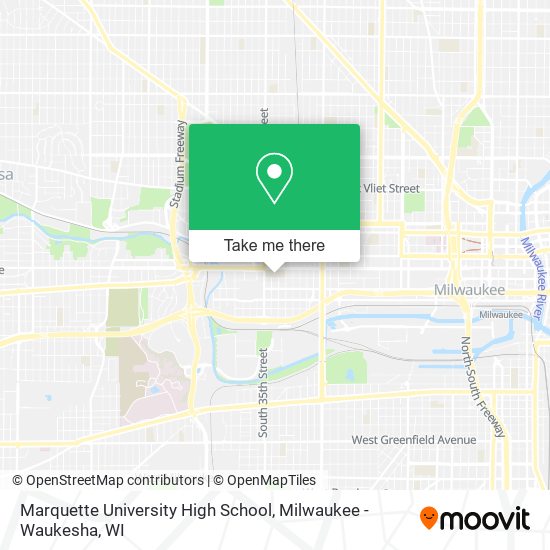 Mapa de Marquette University High School