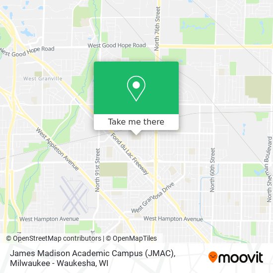 Mapa de James Madison Academic Campus (JMAC)