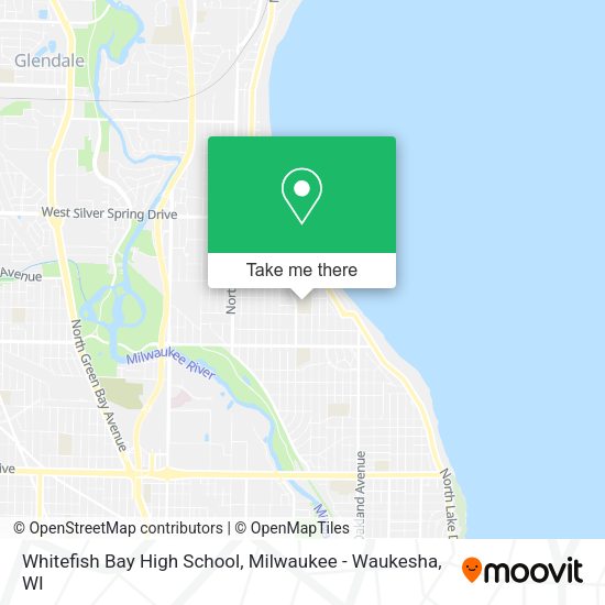 Whitefish Bay High School map