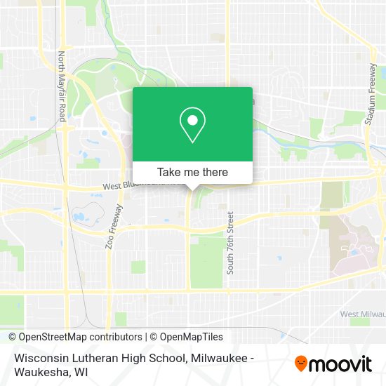 Mapa de Wisconsin Lutheran High School