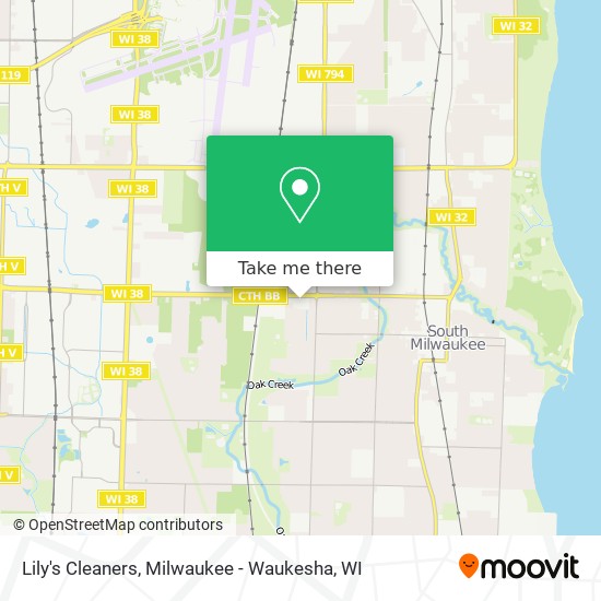 Lily's Cleaners map