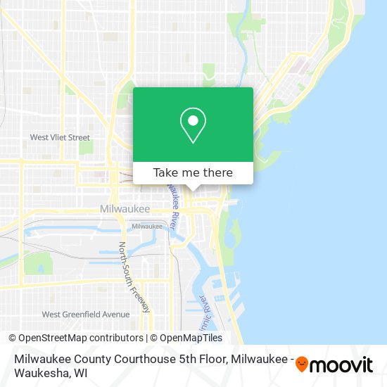Mapa de Milwaukee County Courthouse 5th Floor