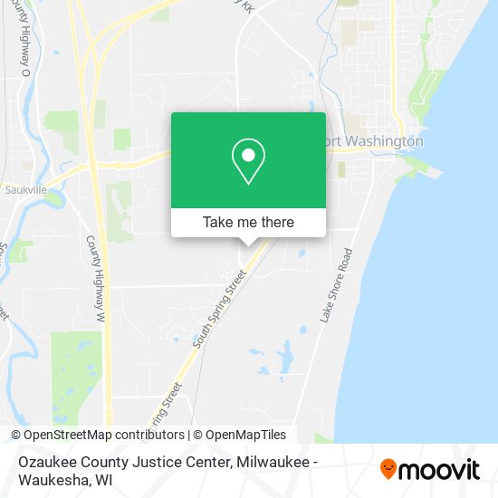 Ozaukee County Justice Center map