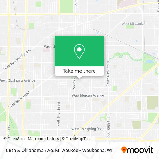 68th & Oklahoma Ave map