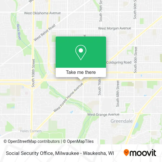 Social Security Office map