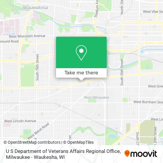 Mapa de U S Department of Veterans Affairs Regional Office