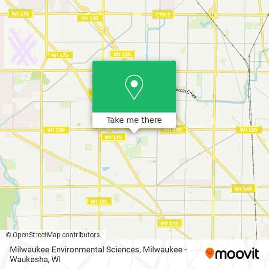 Mapa de Milwaukee Environmental Sciences