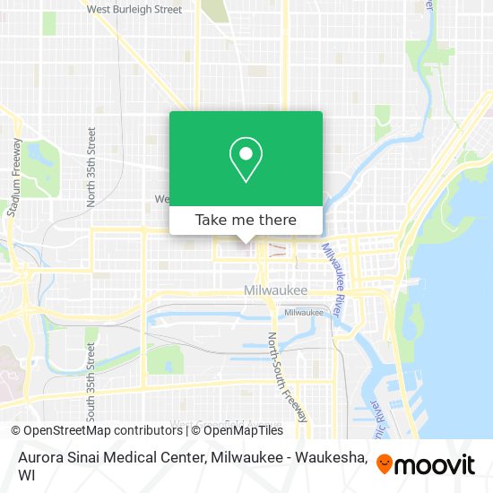 Mapa de Aurora Sinai Medical Center