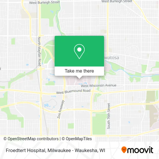 Froedtert Hospital map