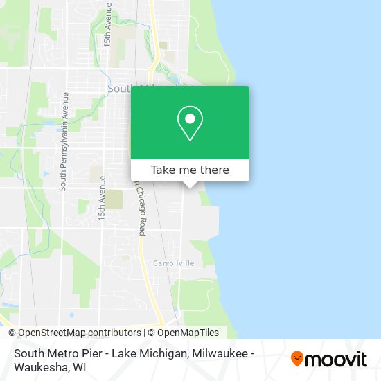 Mapa de South Metro Pier - Lake Michigan