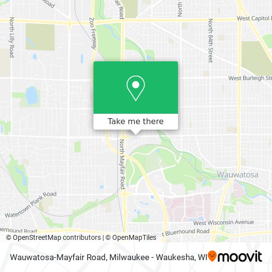 Wauwatosa-Mayfair Road map