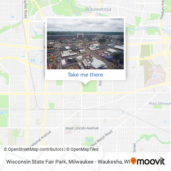 Mapa de Wisconsin State Fair Park