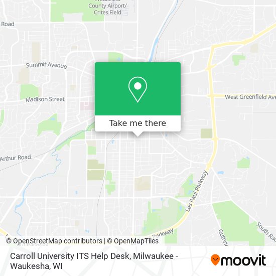 Mapa de Carroll University ITS Help Desk