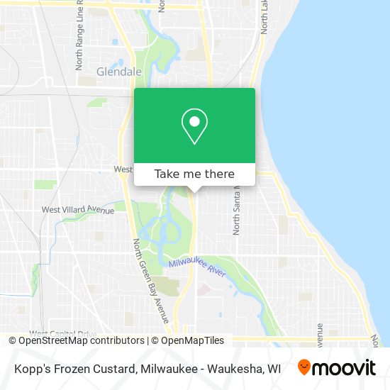 Kopp's Frozen Custard map
