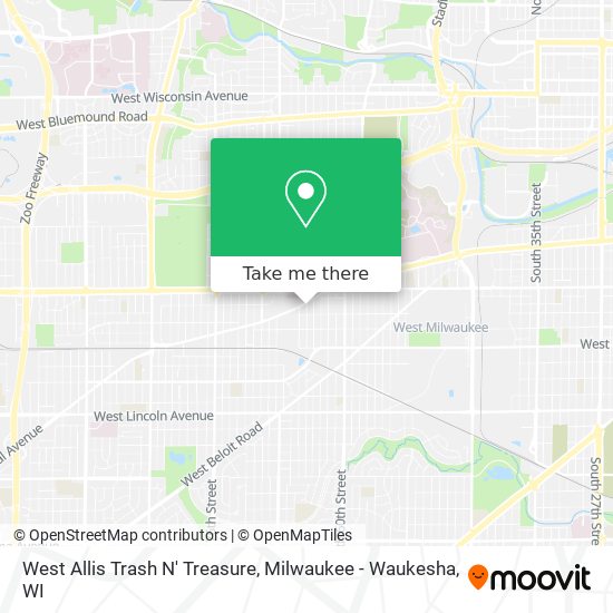 Mapa de West Allis Trash N' Treasure