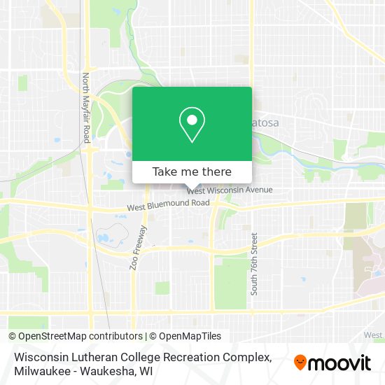 Wisconsin Lutheran College Recreation Complex map