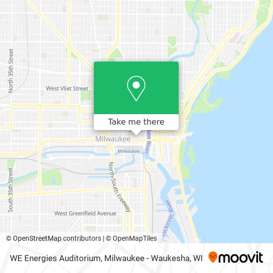 WE Energies Auditorium map