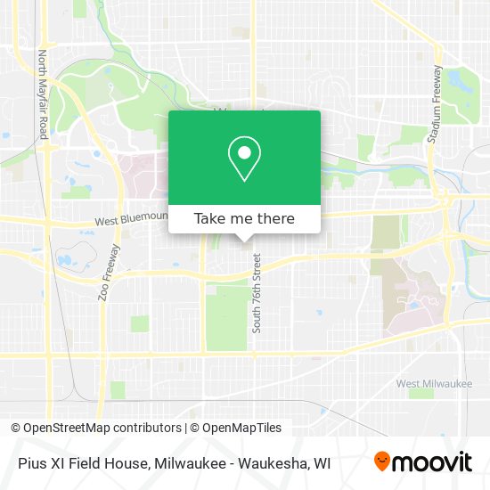 Pius XI Field House map