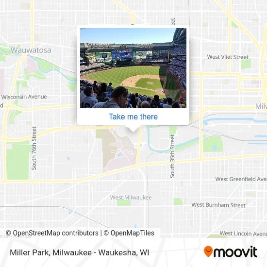 Miller Park map