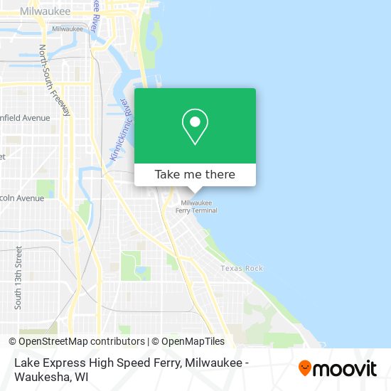 Lake Express High Speed Ferry map