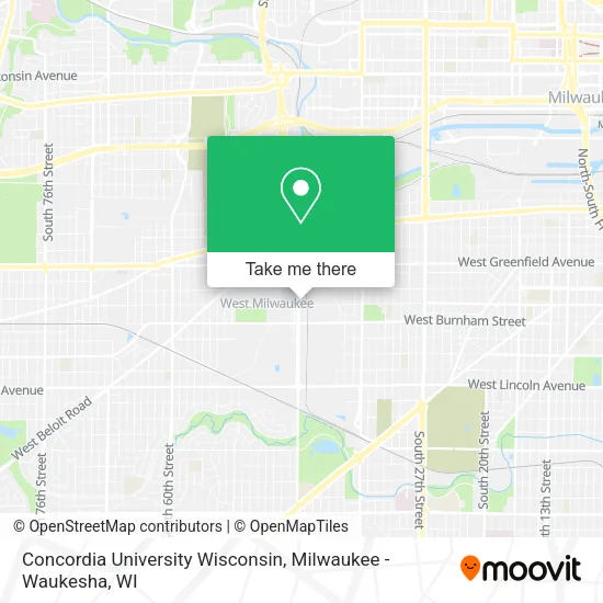 Mapa de Concordia University Wisconsin