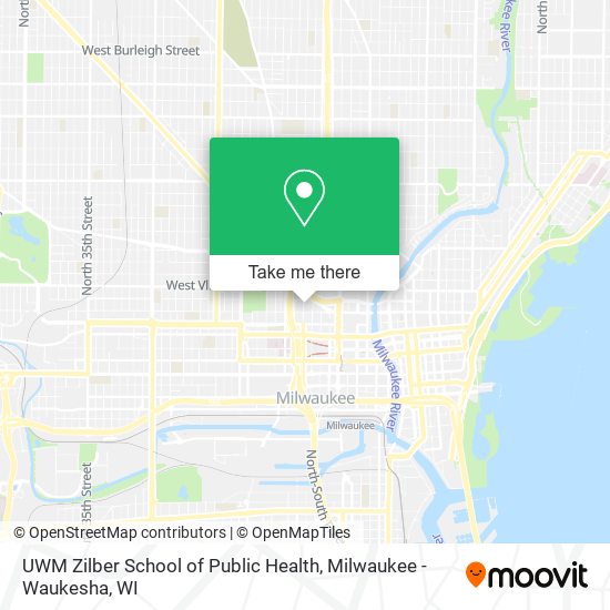 UWM Zilber School of Public Health map