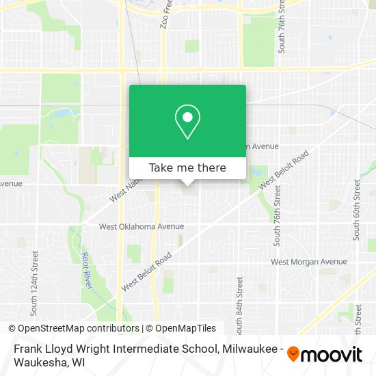 Mapa de Frank Lloyd Wright Intermediate School