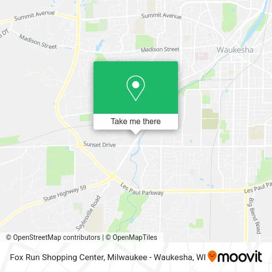 Fox Run Shopping Center map