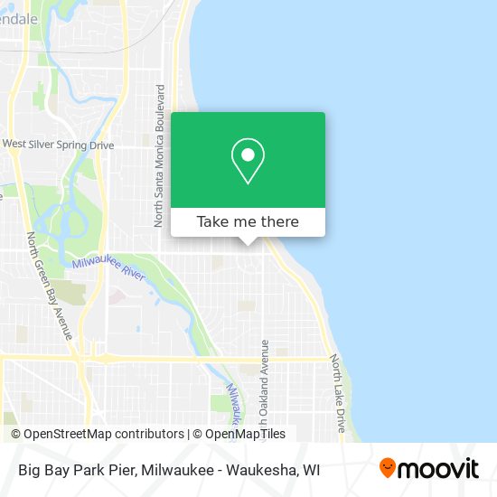 Big Bay Park Pier map