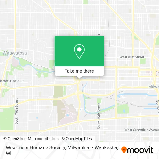 Wisconsin Humane Society map