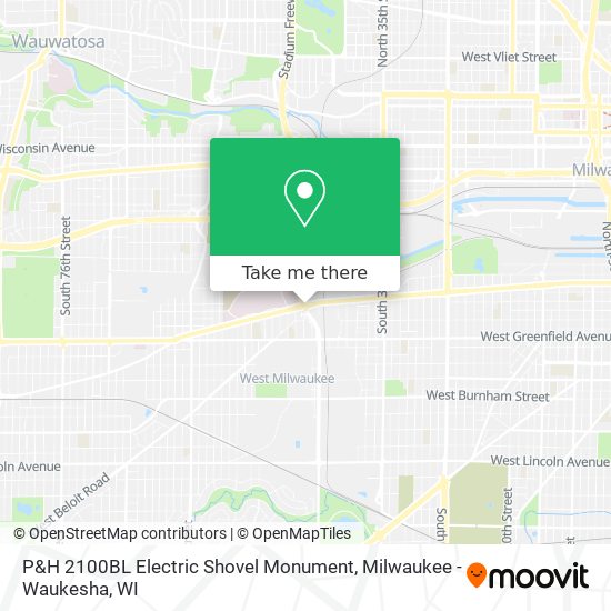 Mapa de P&H 2100BL Electric Shovel Monument