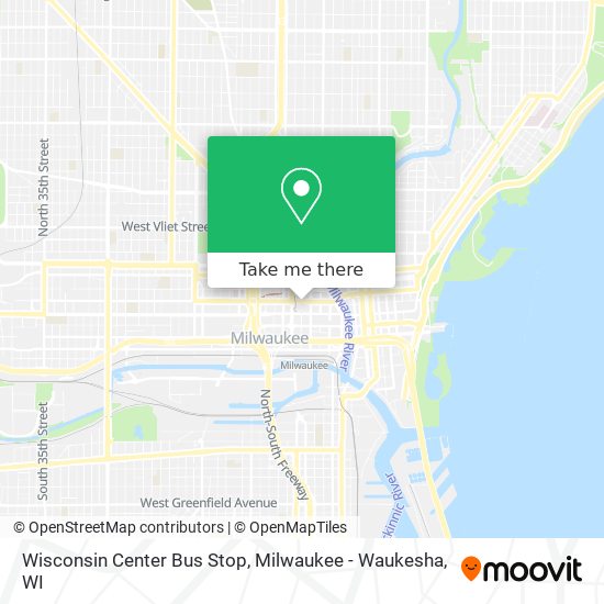 Mapa de Wisconsin Center Bus Stop