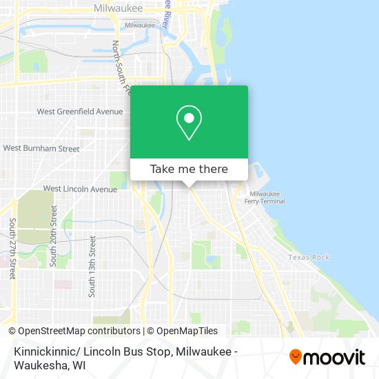 Mapa de Kinnickinnic/ Lincoln Bus Stop