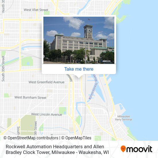 Rockwell Automation Headquarters and Allen Bradley Clock Tower map