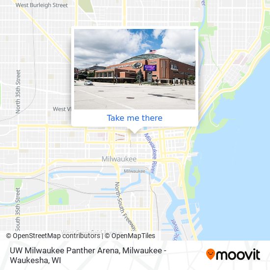Mapa de UW Milwaukee Panther Arena