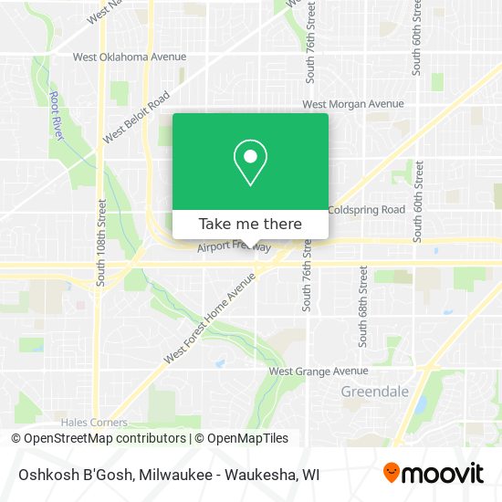 Mapa de Oshkosh B'Gosh
