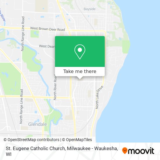St. Eugene Catholic Church map