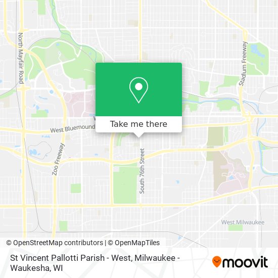 Mapa de St Vincent Pallotti Parish - West