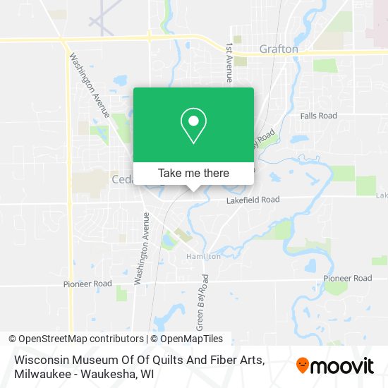 Wisconsin Museum Of Of Quilts And Fiber Arts map