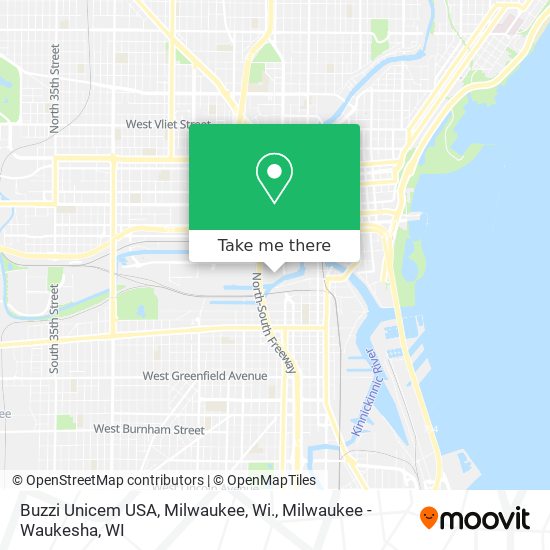 Mapa de Buzzi Unicem USA, Milwaukee, Wi.