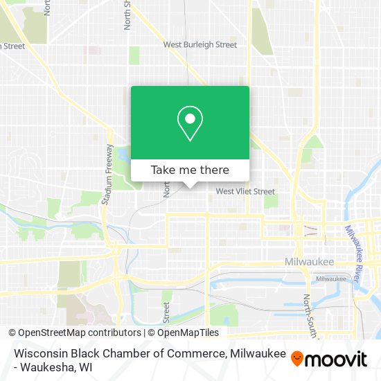 Mapa de Wisconsin Black Chamber of Commerce