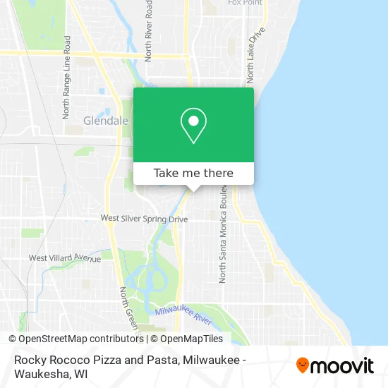 Mapa de Rocky Rococo Pizza and Pasta