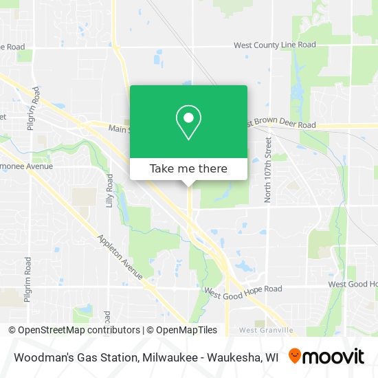 Woodman's Gas Station map