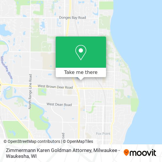 Zimmermann Karen Goldman Attorney map