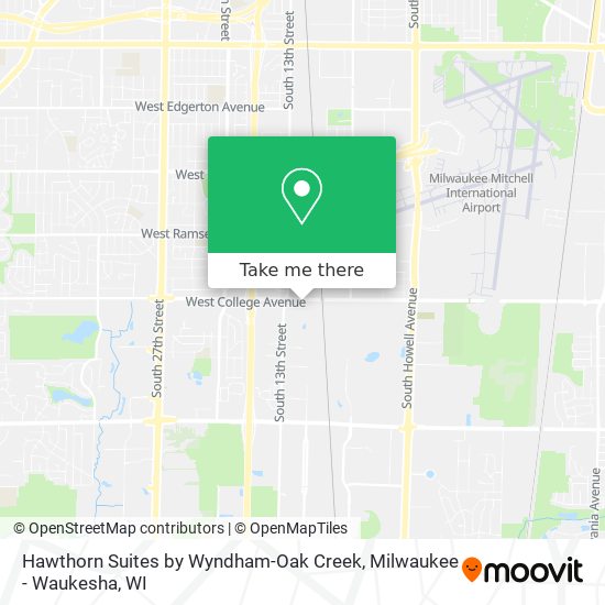 Mapa de Hawthorn Suites by Wyndham-Oak Creek